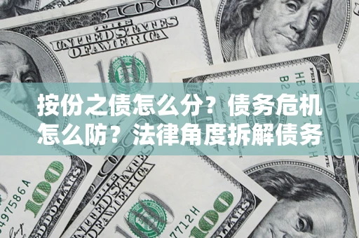 武汉按份之债怎么分？债务危机怎么防？法律角度拆解债务分配与风险自保指南