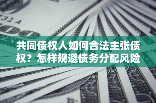 武汉共同债权人如何合法主张债权？怎样规避债务分配风险？