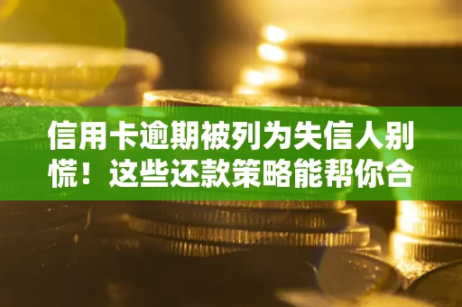 武汉信用卡逾期被列为失信人别慌！这些还款策略能帮你合法止损