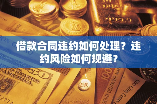 武汉借款合同违约如何处理？违约风险如何规避？