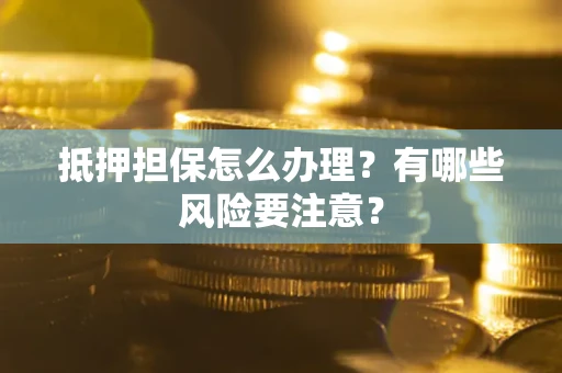 武汉抵押担保怎么办理？有哪些风险要注意？