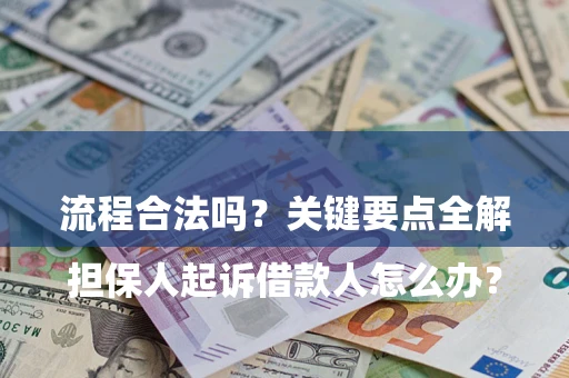 武汉

担保人起诉借款人怎么办？流程合法吗？关键要点全解析