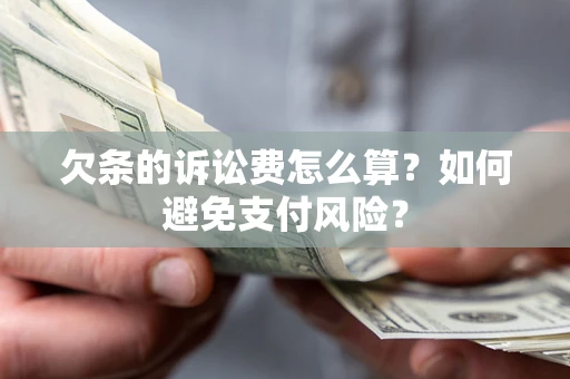武汉欠条的诉讼费怎么算？如何避免支付风险？